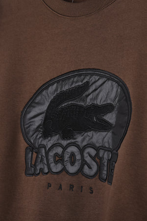 LACOSTE EMBROIDERED BADGE SWEATSHIRT