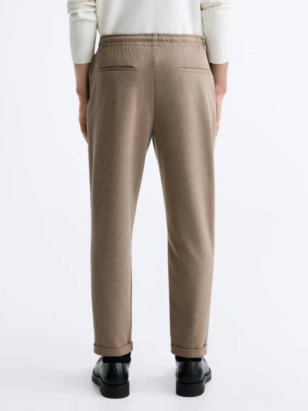 ZARA Care Jogger Waistband Light Brown Trouser