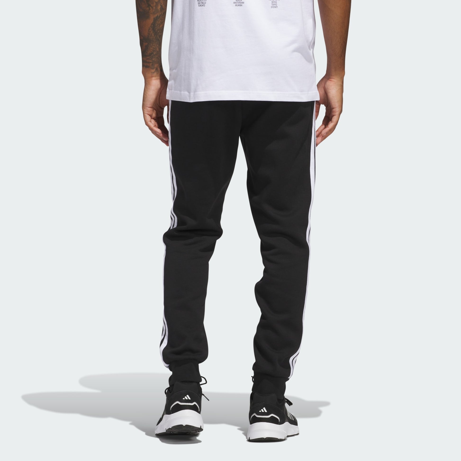 Essentials 3-Stripes Fleece Pants