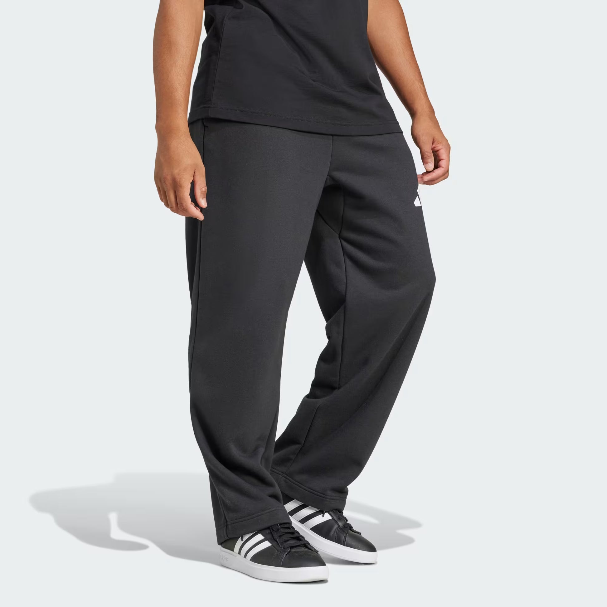 Essentials Wide Leg 3 Bar Logo Pants