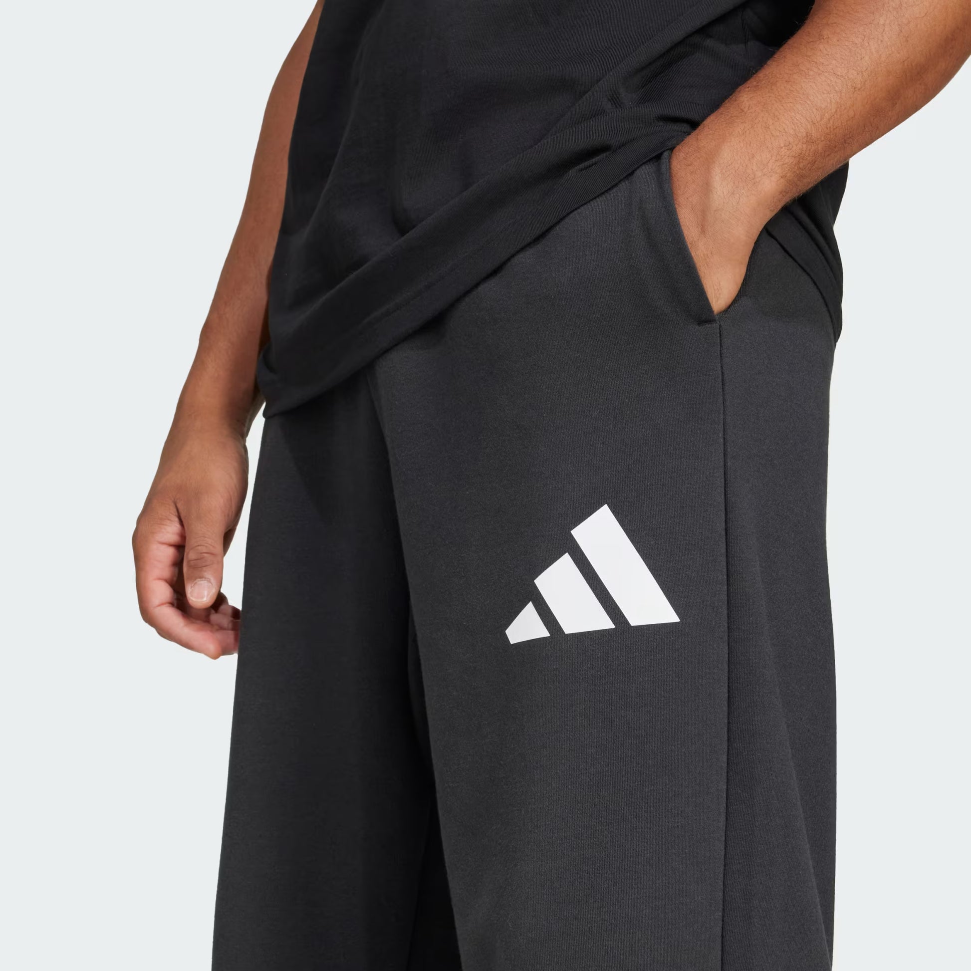 Essentials Wide Leg 3 Bar Logo Pants