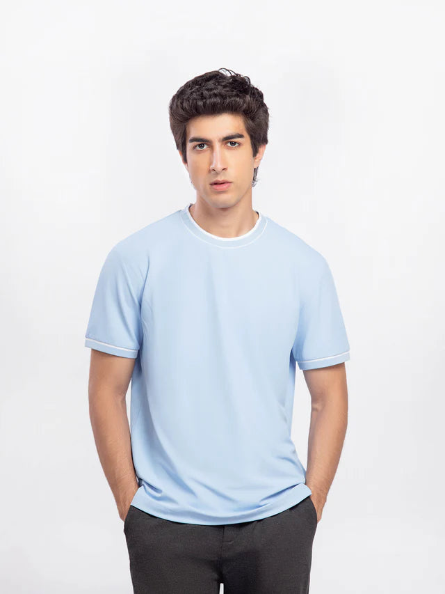 Smart Fit Textured Crew Neck Tee