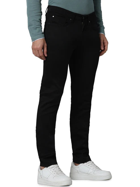 Celio* Cotton Slim Fit Black Jean