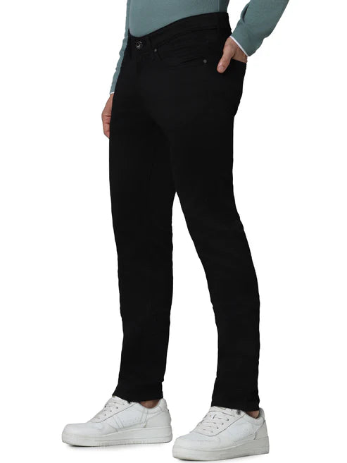 Celio* Cotton Slim Fit Black Jean
