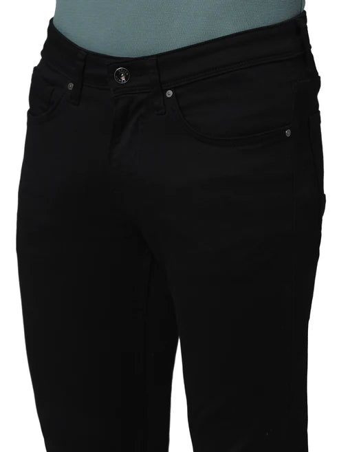 Celio* Cotton Slim Fit Black Jean