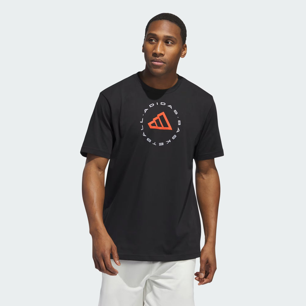 Adidas Hoops Emblem Graphic Tee