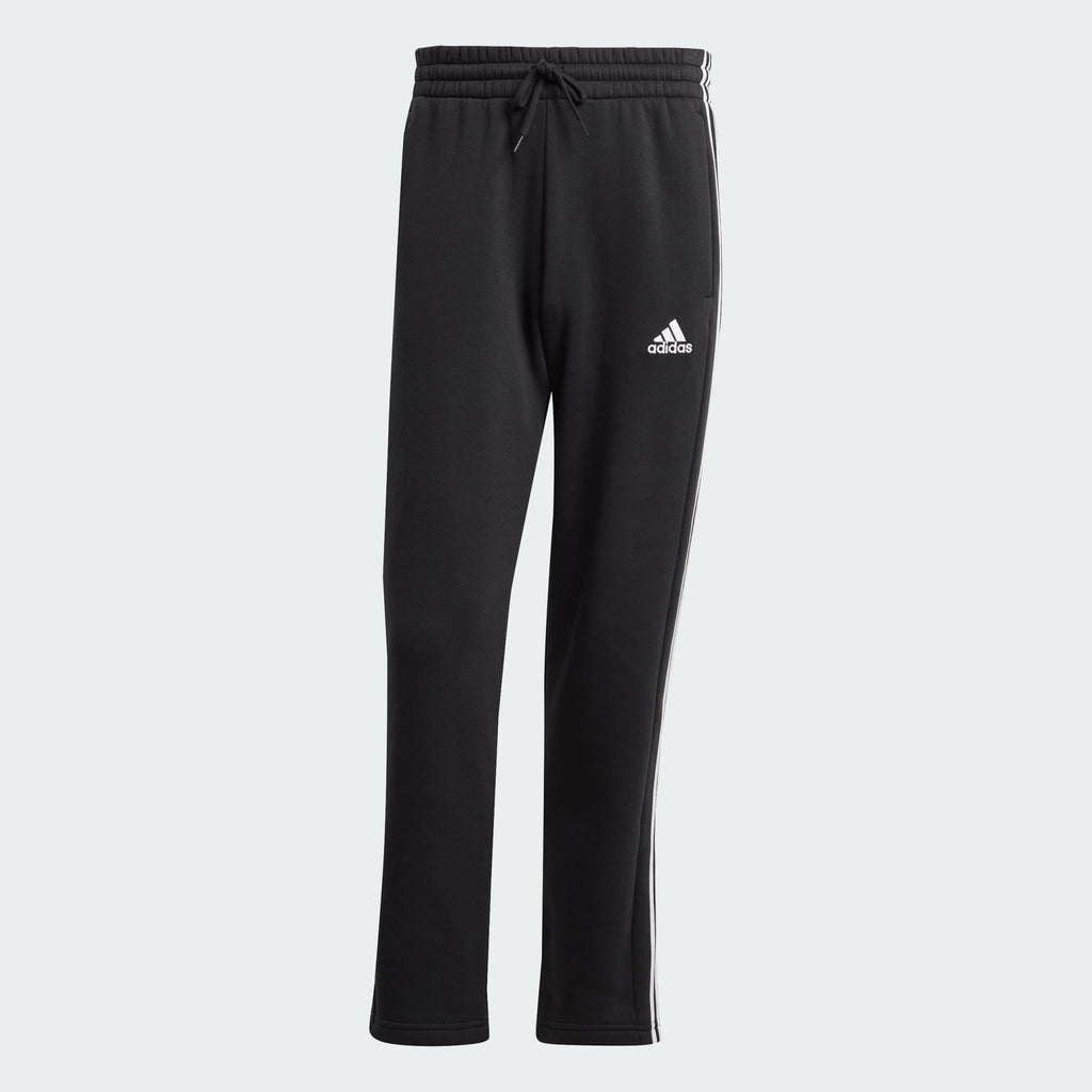 Essentials 3-Stripes Open Hem Fleece Pants