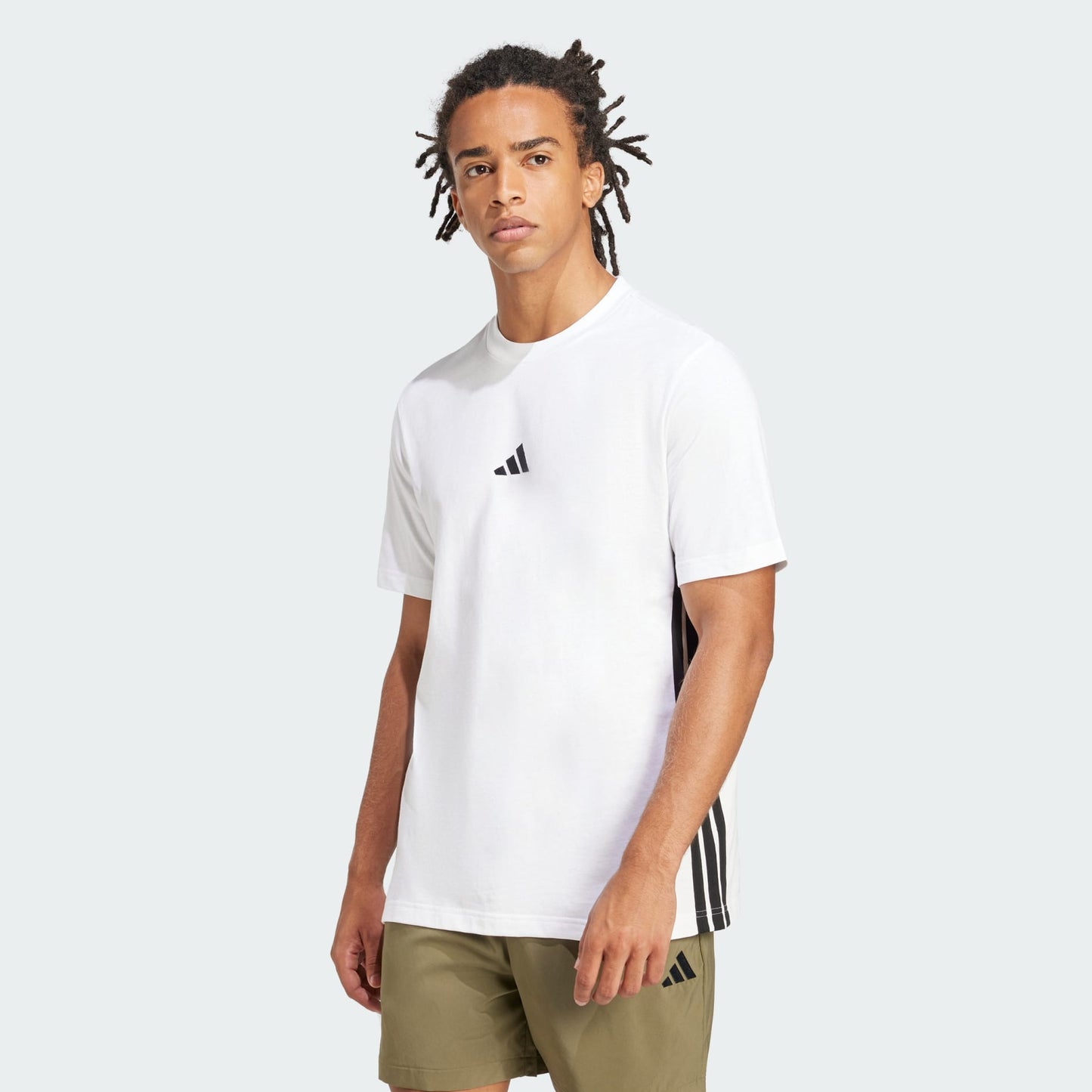 Essentials 3-Stripes Single Jersey Tee