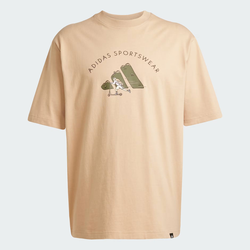 Adidas Codes Doodle Scooter Graphic Tee