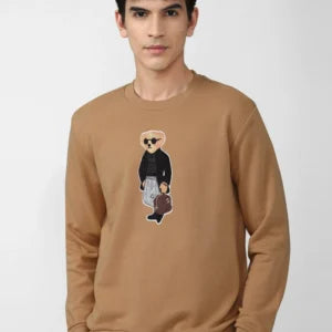 Men Polo Bear Mustard Sweatshirt