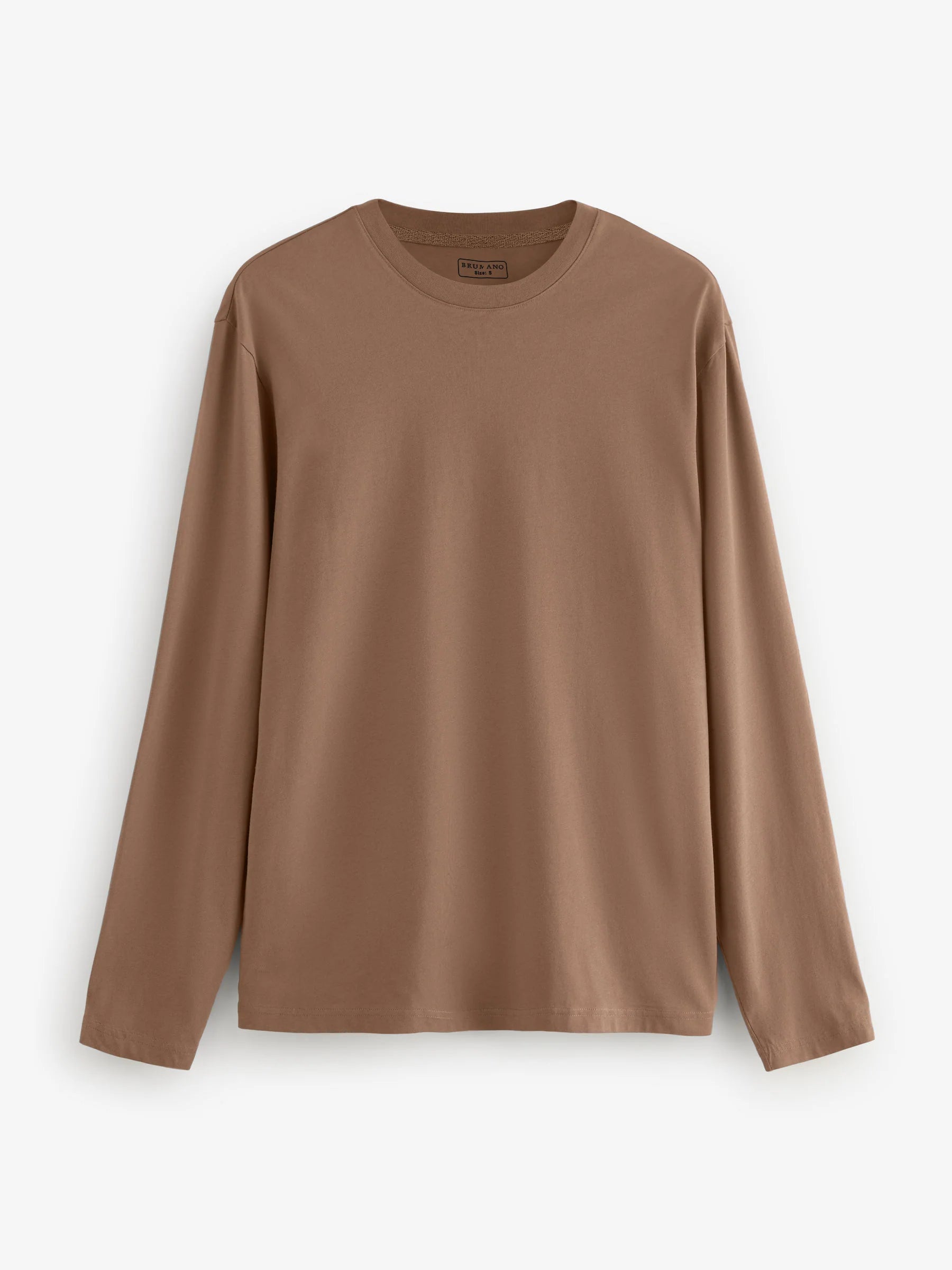 Mid Brown Long Sleeve T-Shirt