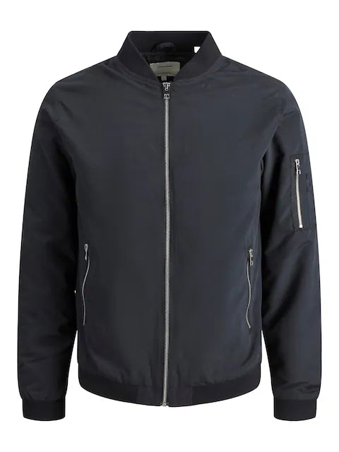 JACK & JONES Black Bomber Jacket