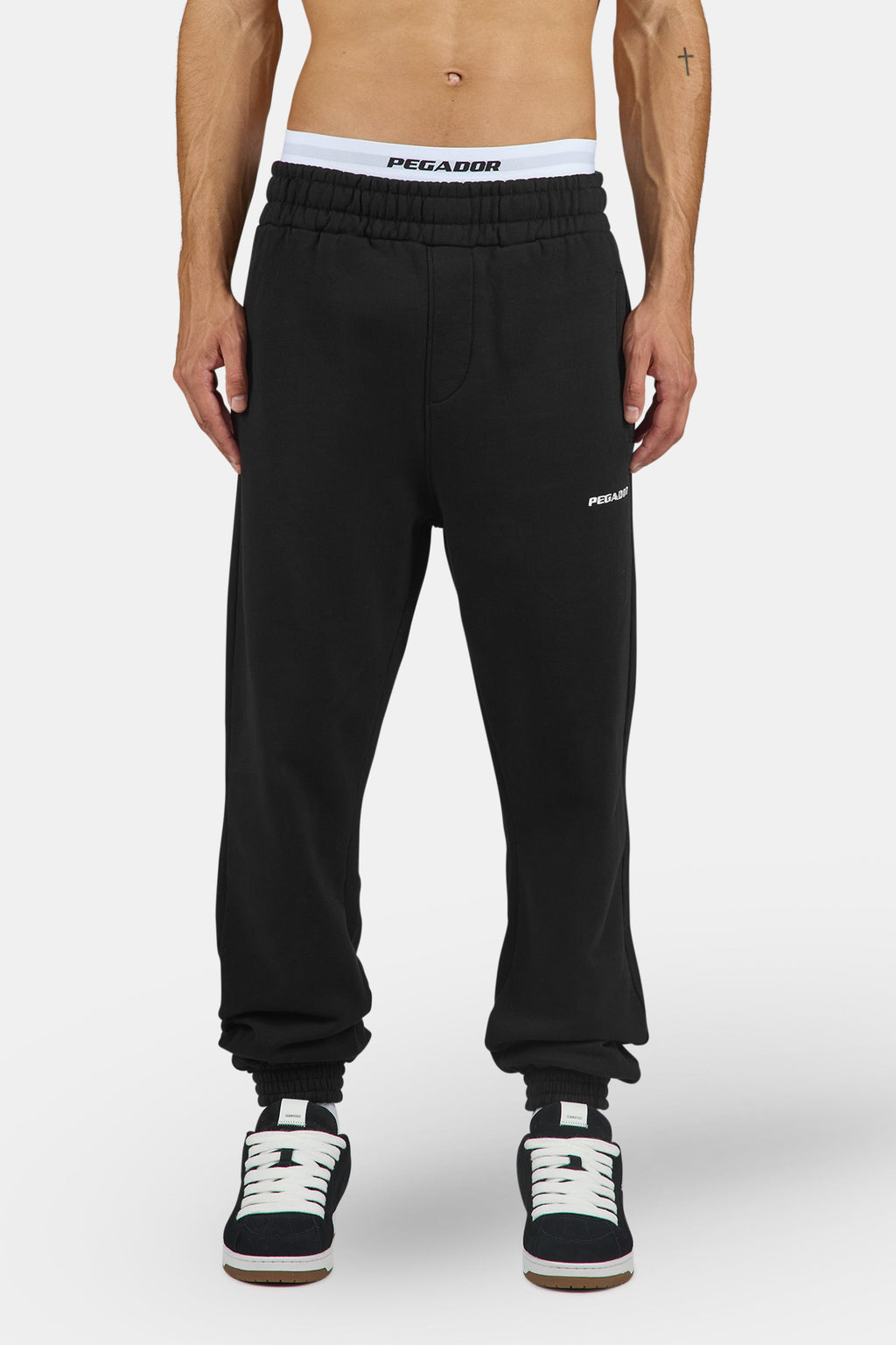 Logo Heavy Sweat Jogger Washed Black