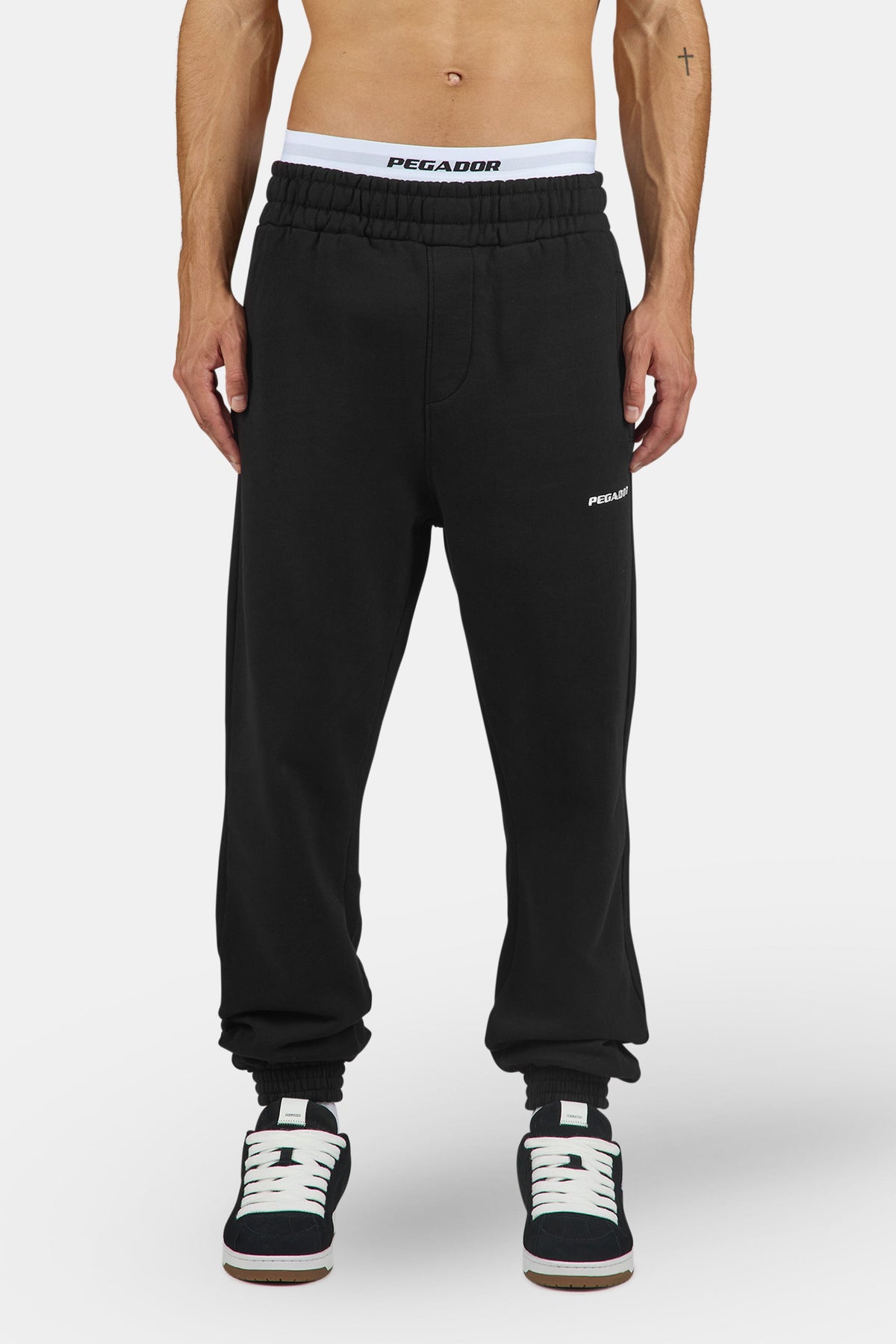 Logo Heavy Sweat Jogger Washed Black