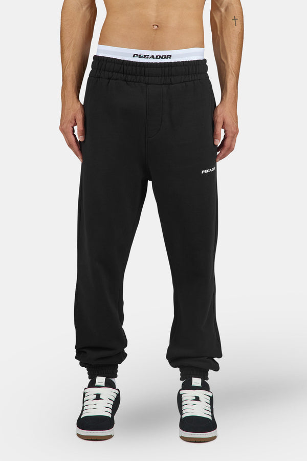 Logo Heavy Sweat Jogger Washed Black