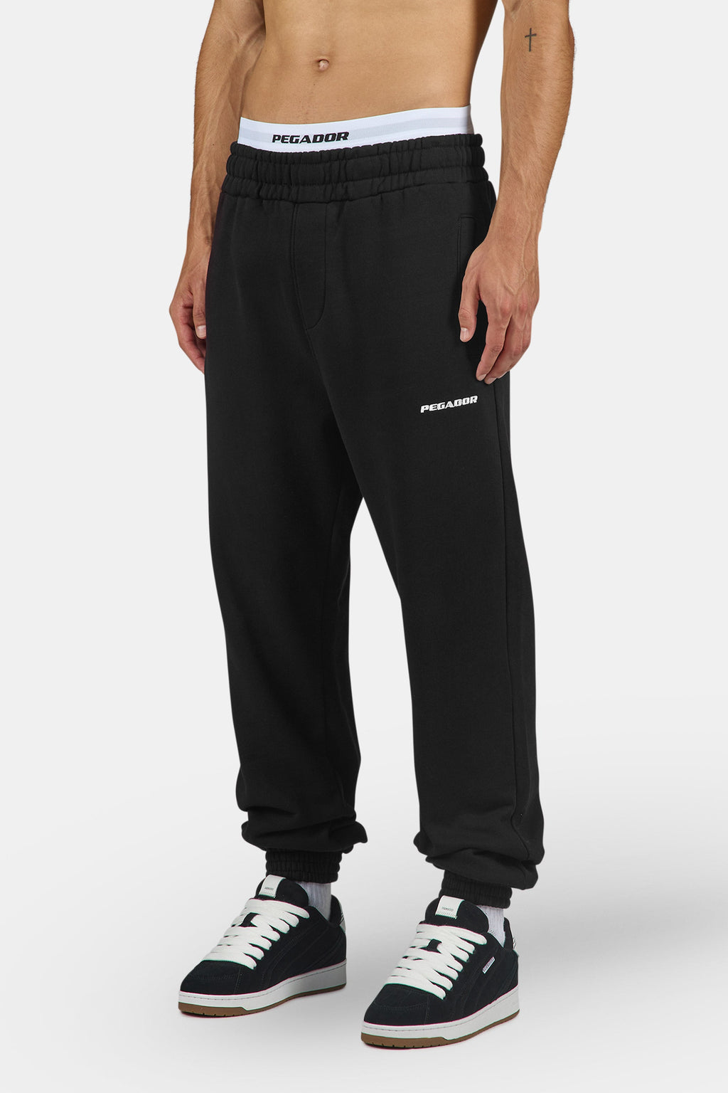 Logo Heavy Sweat Jogger Washed Black