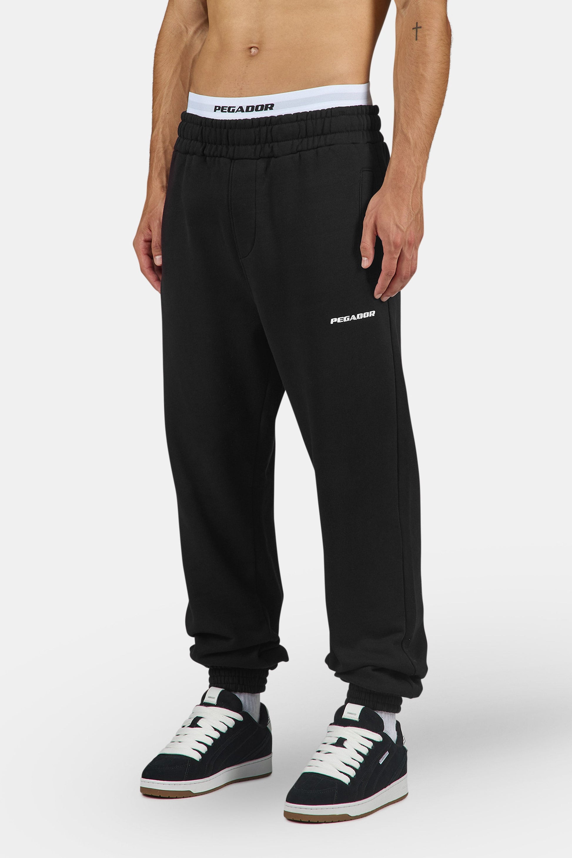 Logo Heavy Sweat Jogger Washed Black