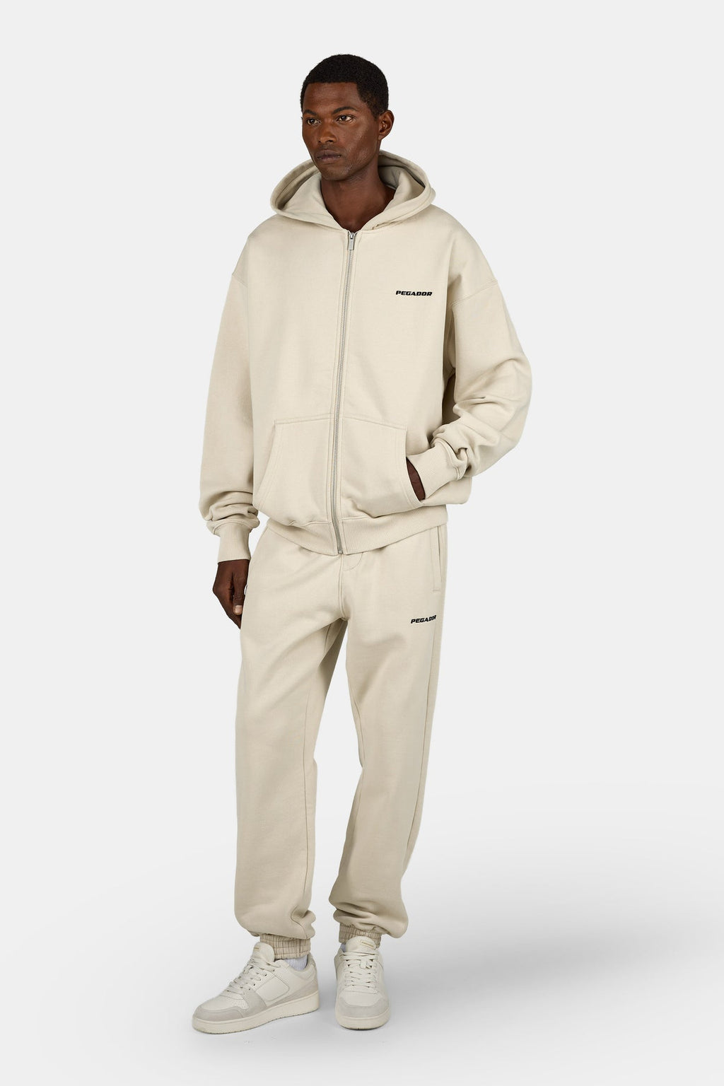 Logo Heavy Sweat Jogger Washed Cozy Beige