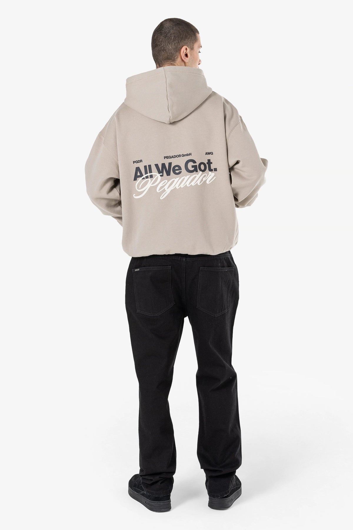 Colfa Oversized Sweat Jacket Washed Dark Stone