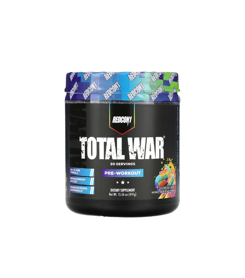 Redcon1, Total War, Pre-Workout, Rainbow Candy, 15.56 oz (441 g)