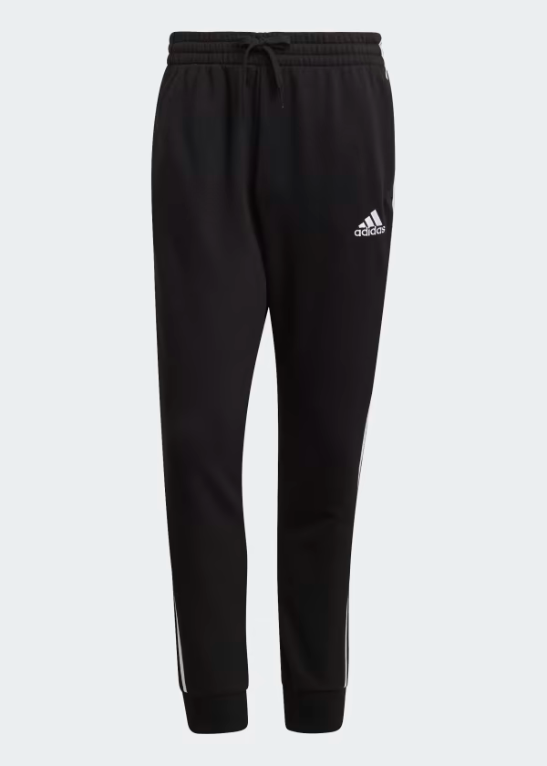 Essentials French Terry Tapered Cuff 3-Stripes Pants