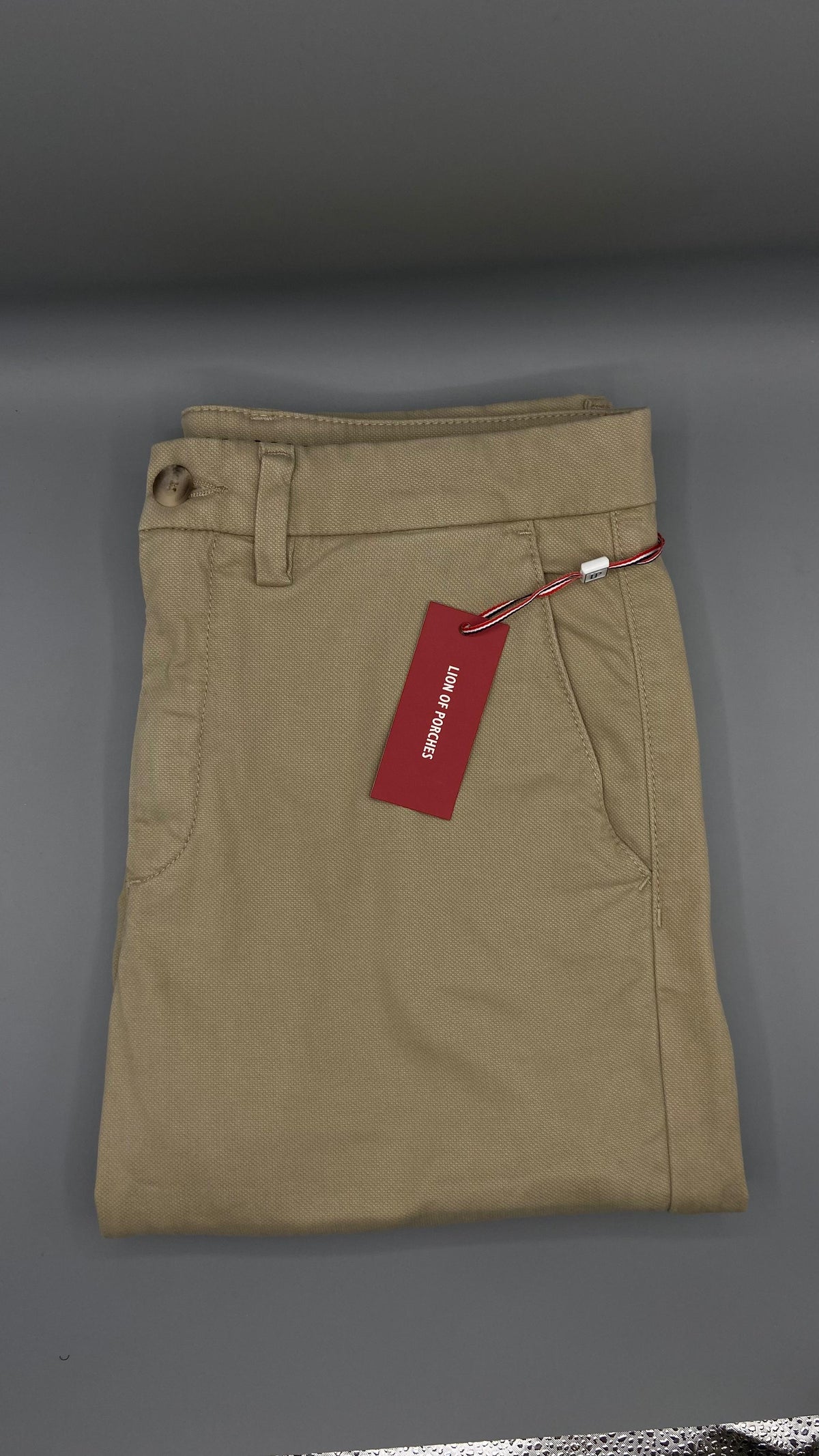 Linen and cotton chino pants