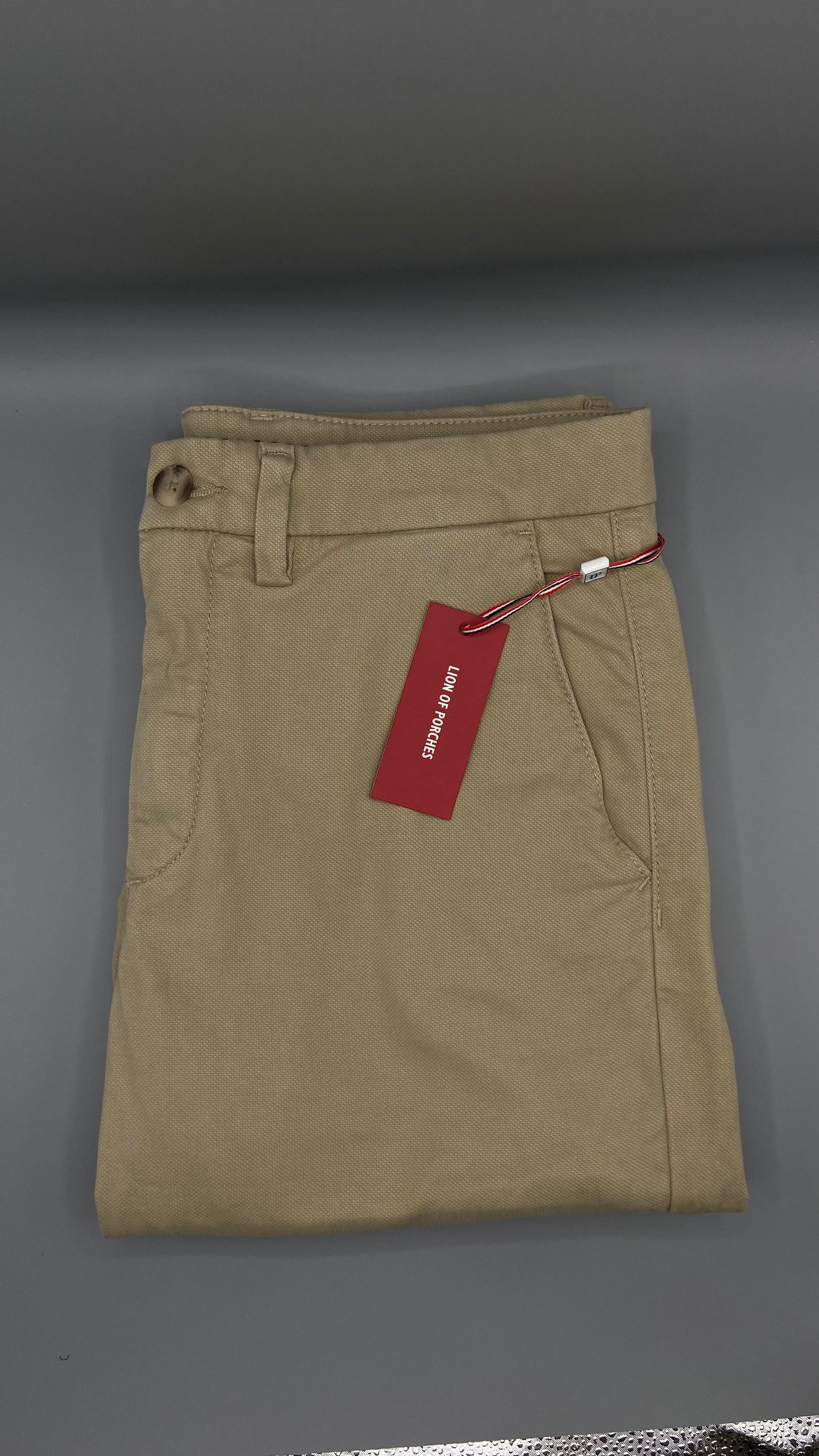 Linen and cotton chino pants