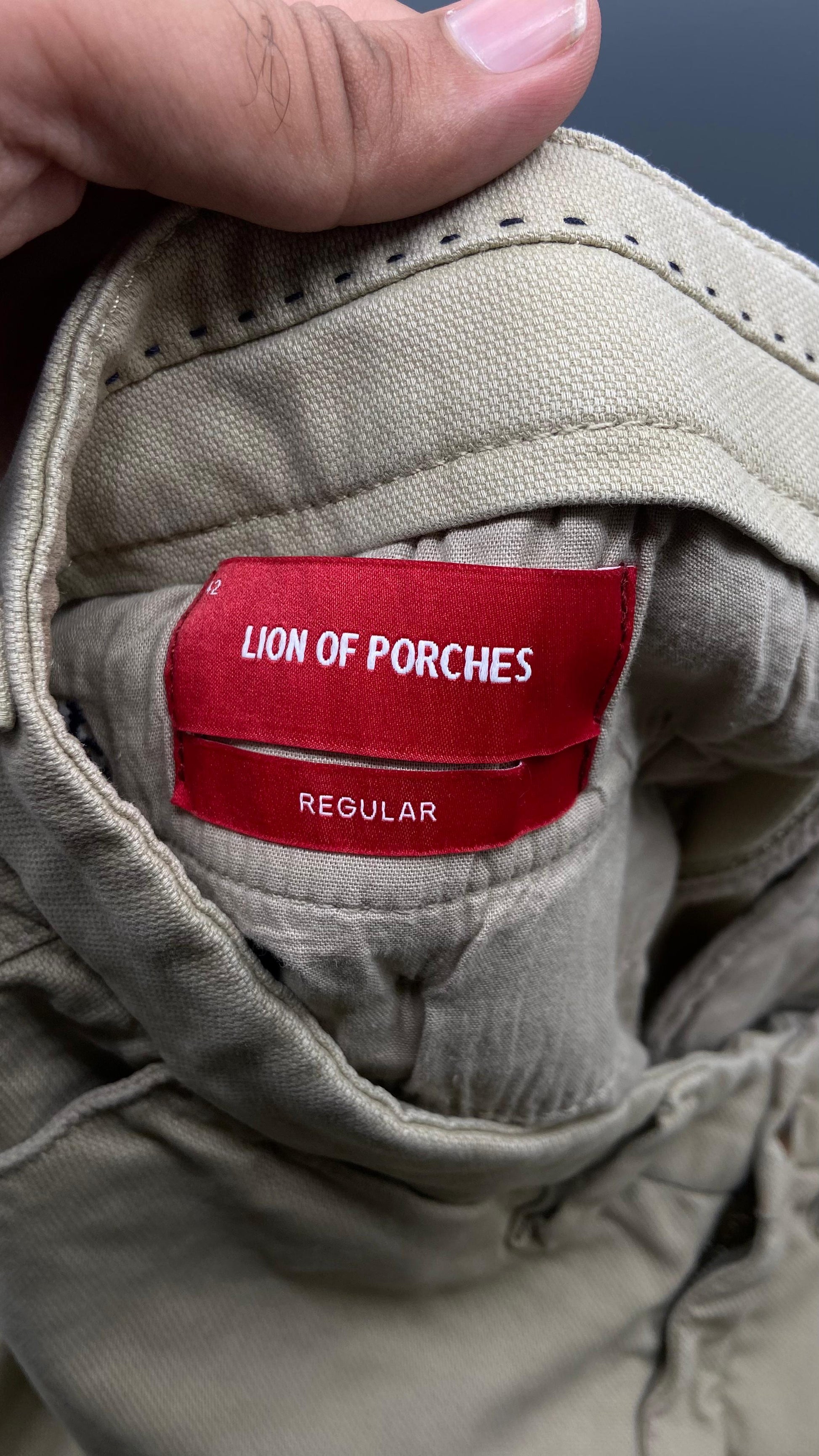 Linen and cotton chino pants
