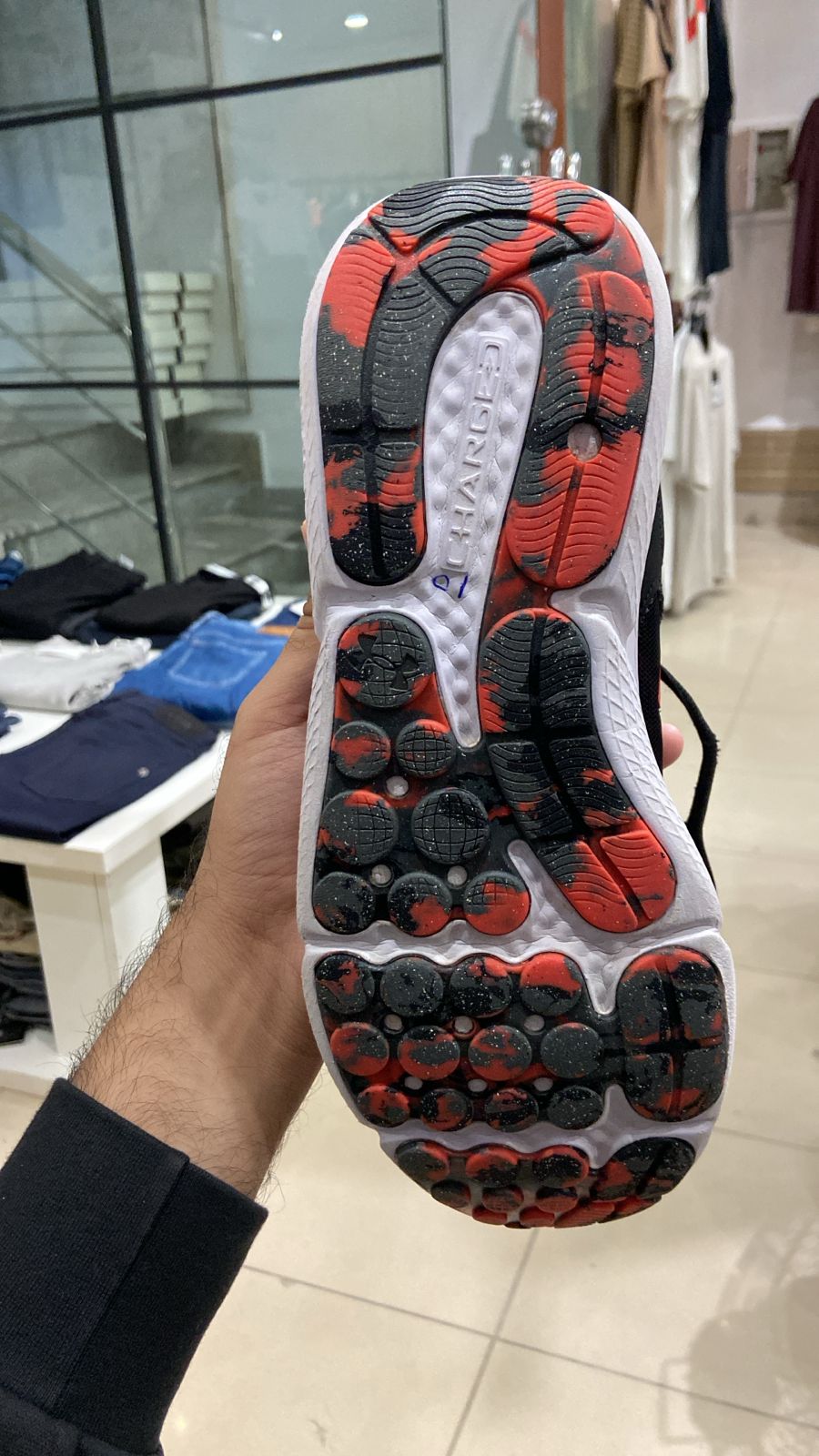 Under Under Armour Charged Assert 9 Marble Running Shoe