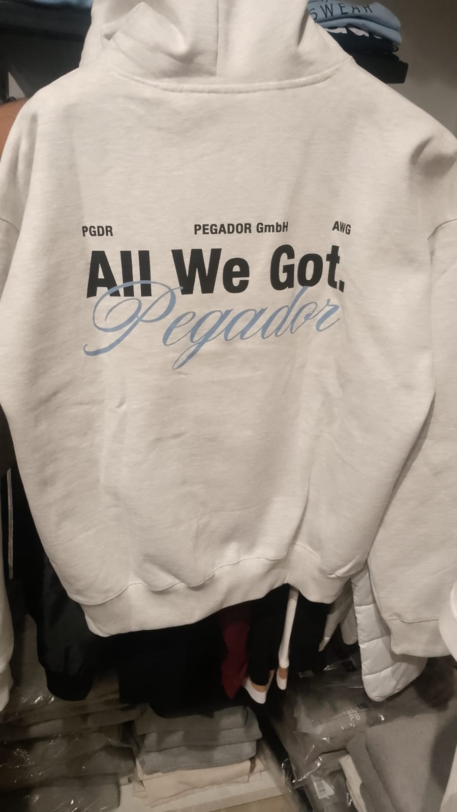 Men's Chest Colne Logo Hoodie - Skin