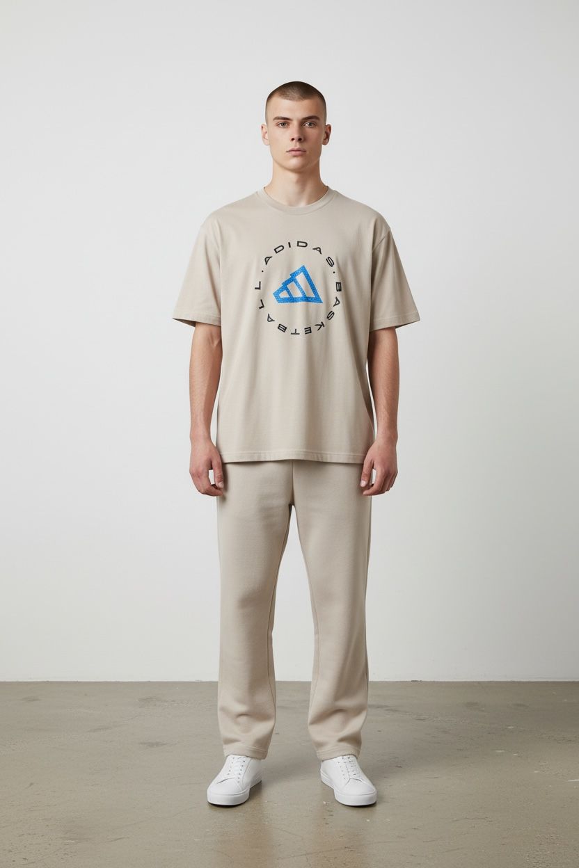Adidas Hoops Emblem Graphic Tee