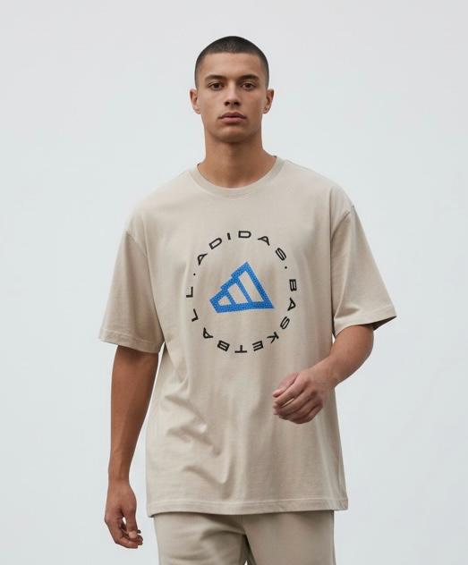 Adidas Hoops Emblem Graphic Tee