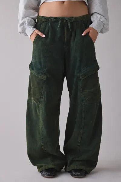 BDG Station Cocoon Corduroy Baggy Barrel Leg Cargo Pant