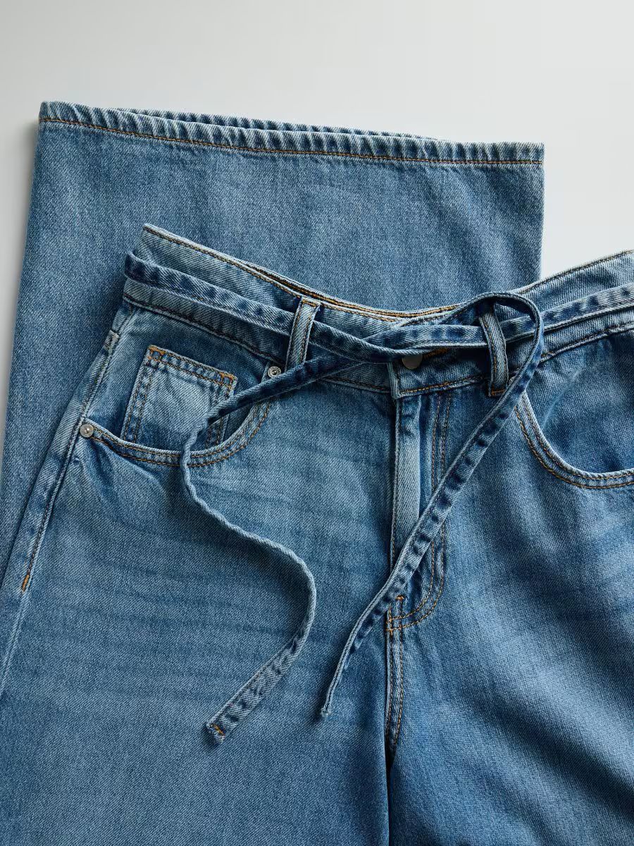 RD Wide leg jeans with belt