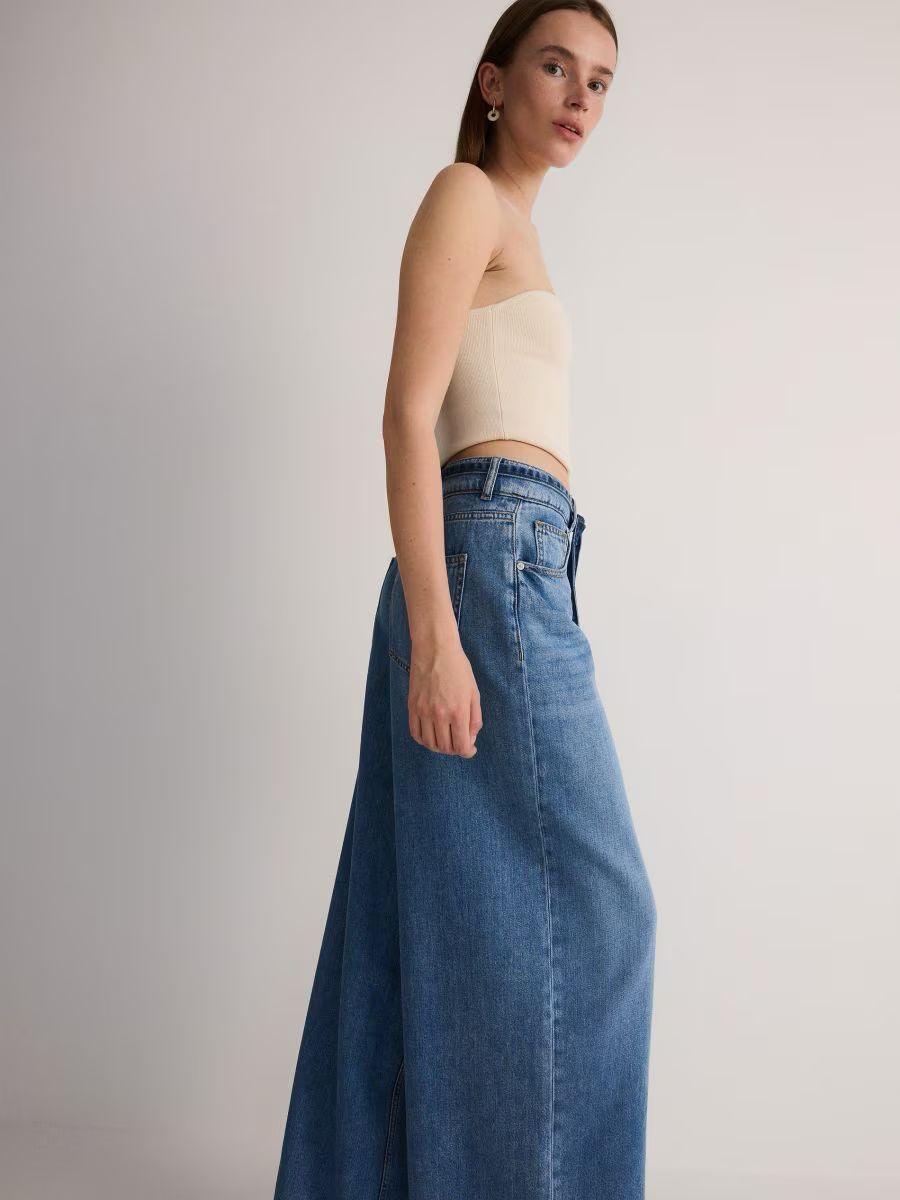RD Wide leg jeans with belt