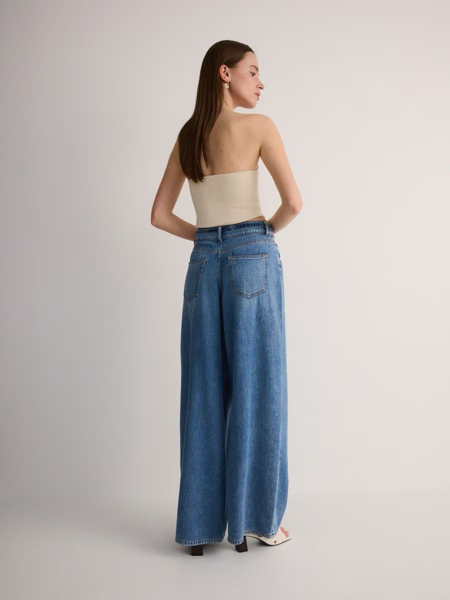 RD Wide leg jeans with belt