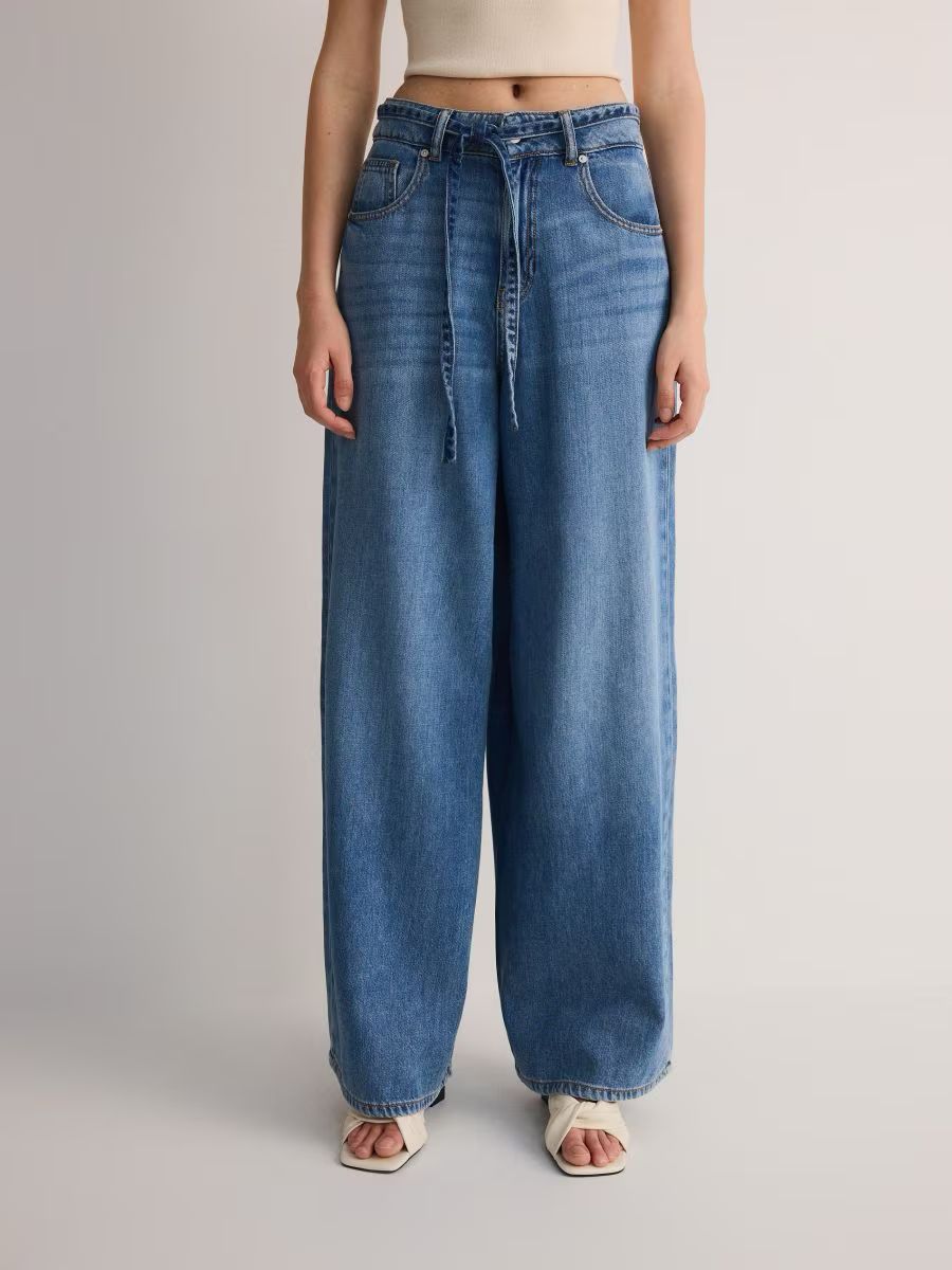 RD Wide leg jeans with belt