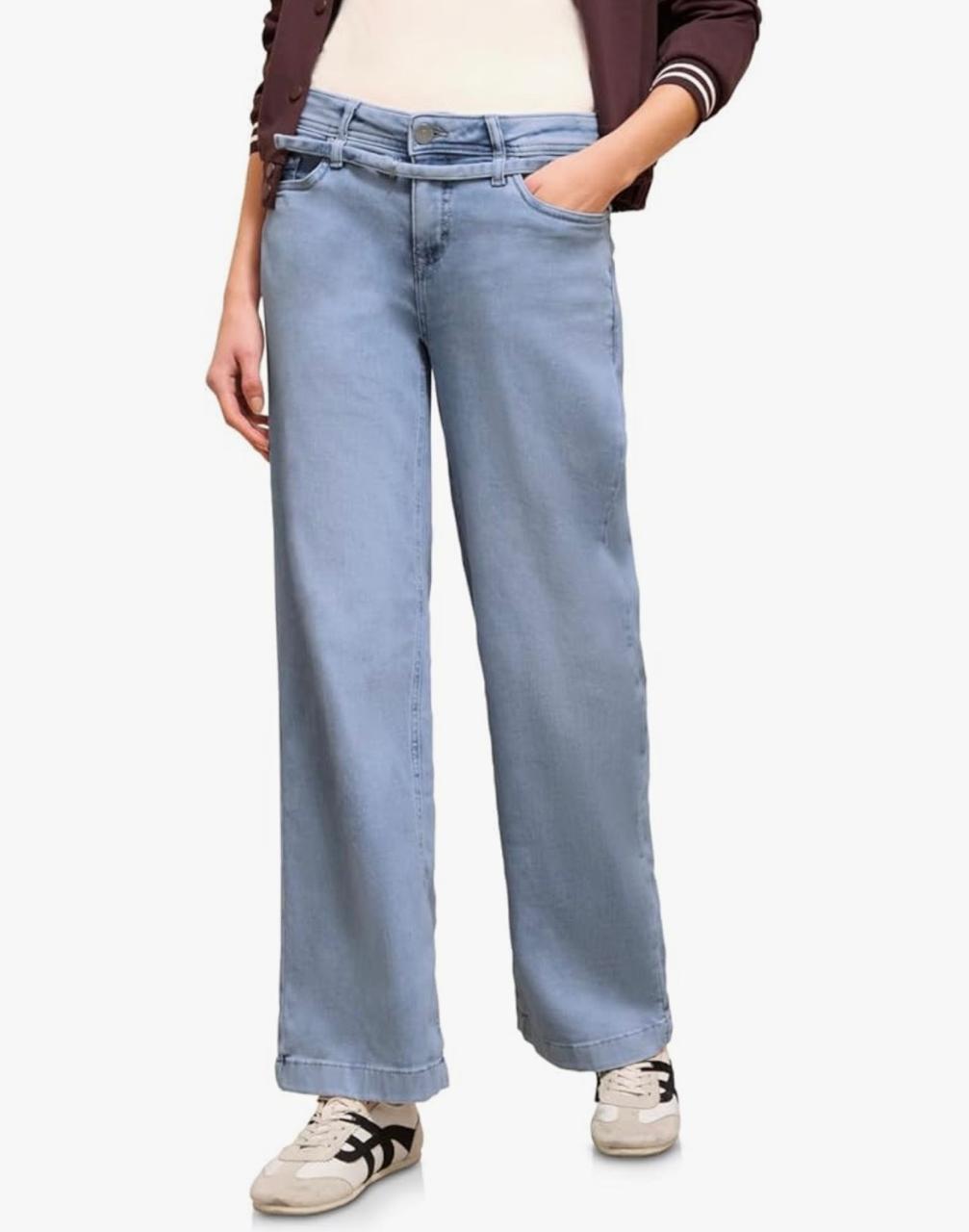 Street One Studio Women's  Wide Leg Jeans