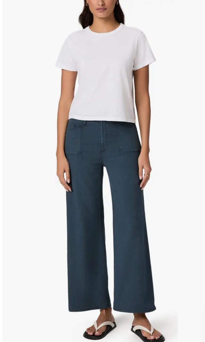 Anessa High Waist Ankle Wide Leg Pants