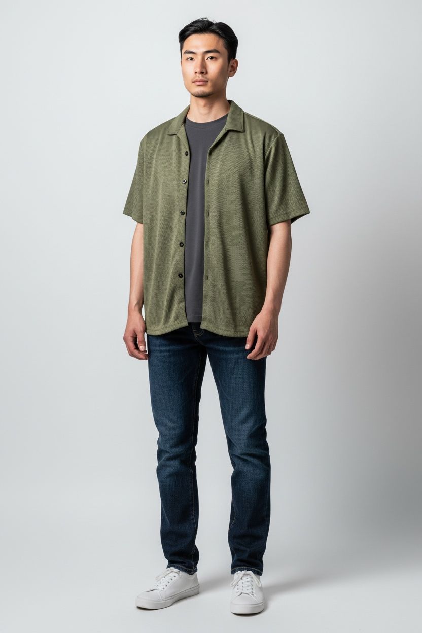 Cuban Collar Green Dry FIT