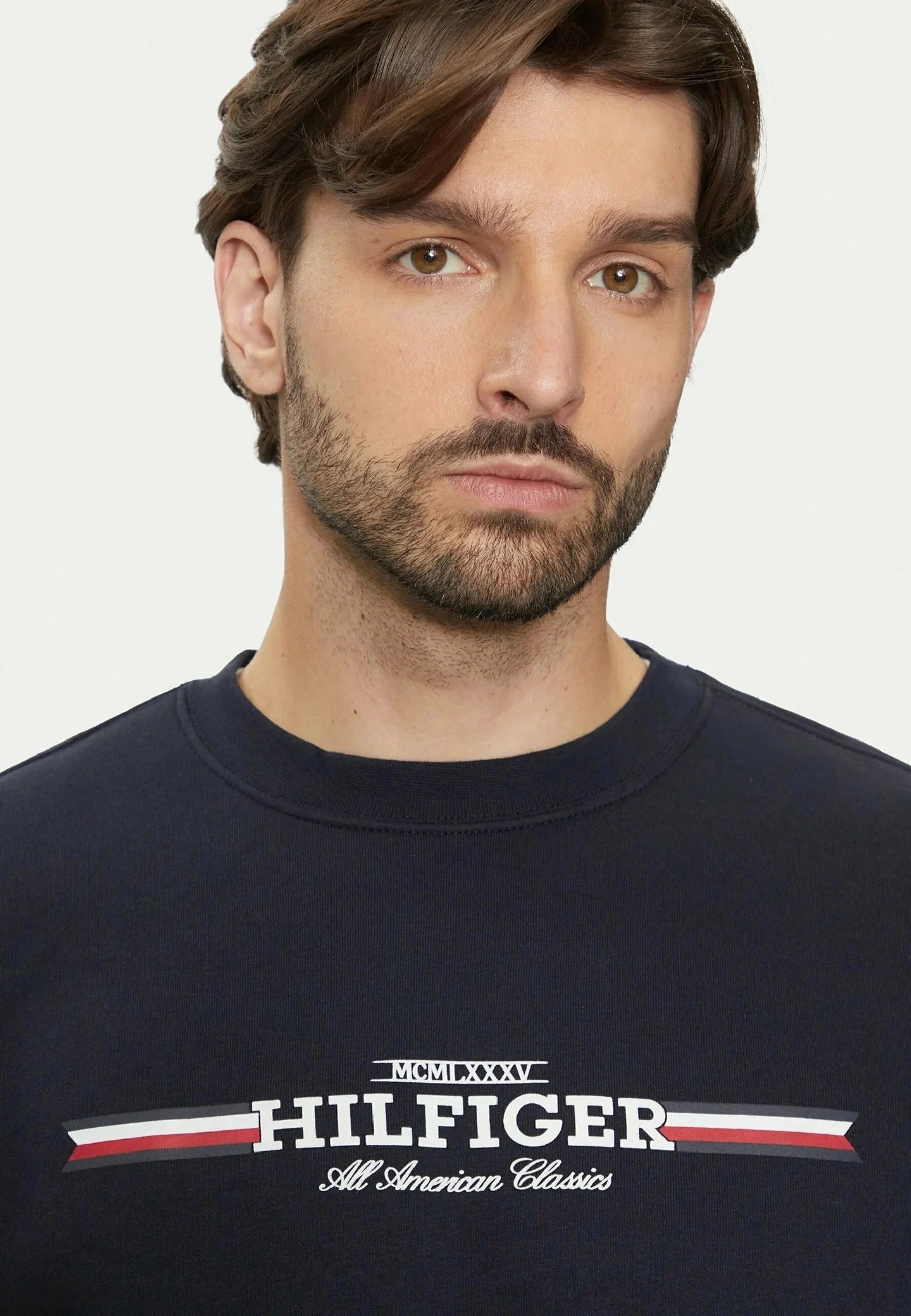 Tommy Hilfiger STRIPE - Sweatshirt - desert sky