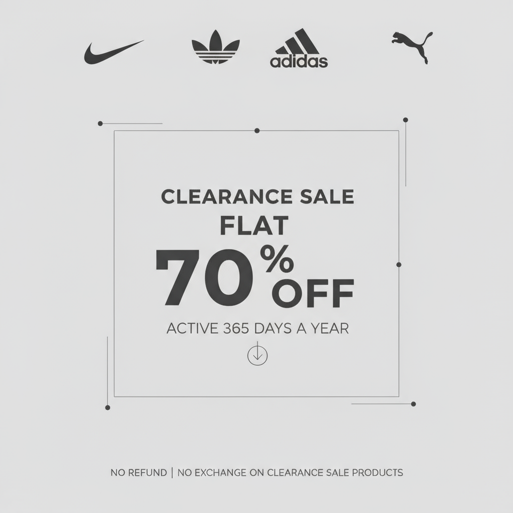 Clearance Sale Banner - Clean Logos