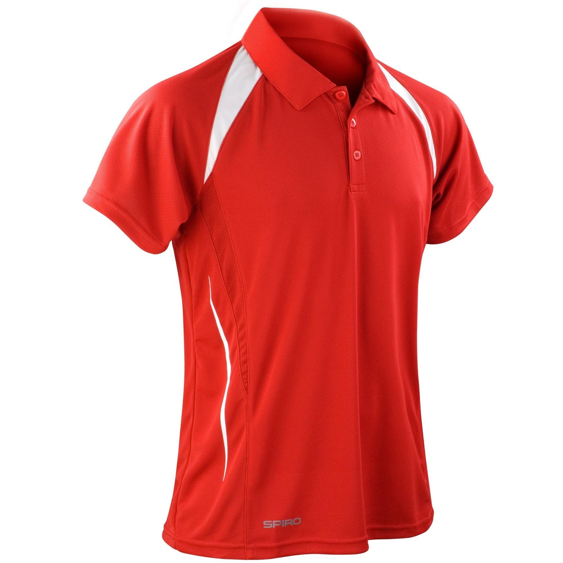 Mens Team Spirit Polo Shirt (Red/White)
