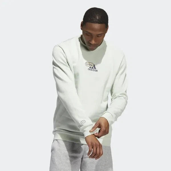 Adidas OPTIMOTICONS Men's Graphic Crew Sweatshirt