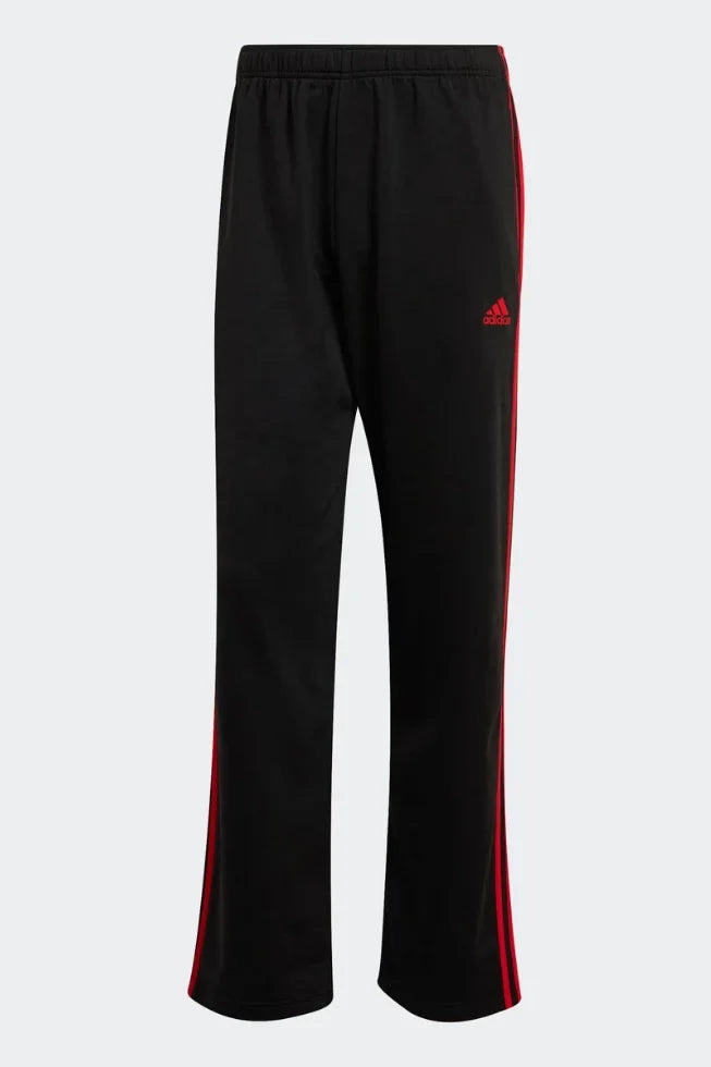 adidas Primegreen Essentials Warm-Up Open Hem 3-Stripes Track Pants - Black