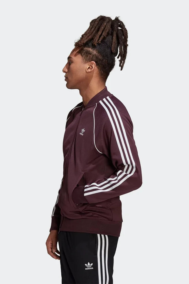 Adidas sst 2025 track jacket burgundy