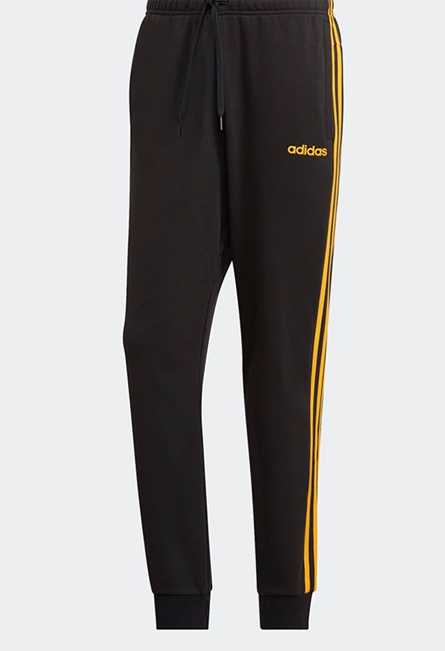 Adidas pants with gold stripes shop